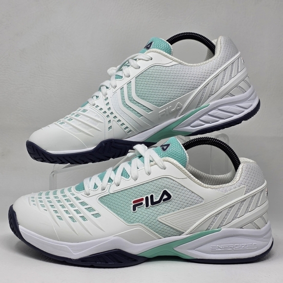 Fila Energized Tennis Mens Size 10 Off White Sneakers Shoes 1TM01408-143 New